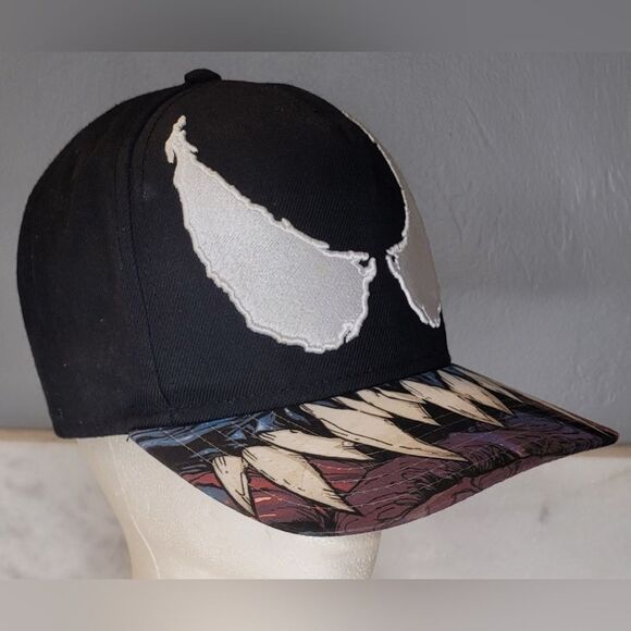Marvel Bioworld Sublimated Venom Face Snapback Baseball Cap - Picture 3 of 5